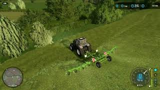 FS22  GRASSLANDS 22 11  VALTRA OUT TEDDING [upl. by Colby]