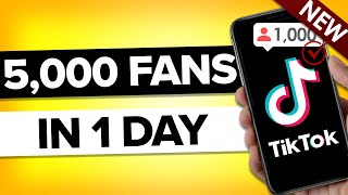 How To Get 5000 Followers on TikTok in 24 hours STEP BY STEP GUIDE [upl. by Vaughn]