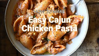 Easy Cajun Chicken Pasta Recipe [upl. by Yessej]