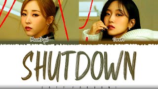 MoonByul  Shutdown 머리에서 발끝까지 feat Seori Lyrics Color CodedHanRomEng [upl. by Sontich]