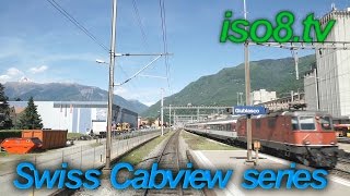 FHD60p CabView  SBB Re44 Switzerland Vol1 Climbing Gotthardpass [upl. by Chad196]