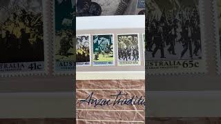 Anzac Tradition Stamps 25 plus postage stampscollection australianstamps rarestamps [upl. by Maeve]