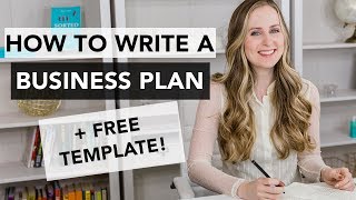 How to Write a Business Plan  Entrepreneurship 101 [upl. by Anayia]