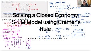 ISLM Model  Part 01  Goods Market Equilibrium  Derivation of IS Curve [upl. by Crim]