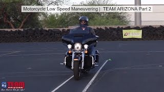 Motorcycle Slow Speed Maneuvering  Low Speed Motorcycle Control  TEAM Arizona Part 2 [upl. by Karlotta]