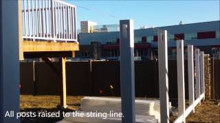 PVC Vinyl Fence Install Step 4 [upl. by Paske]