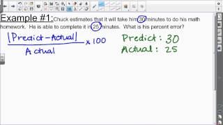 How to find Percent Error [upl. by Fanchette120]