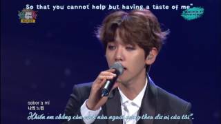 VietsubEngsub EXOK Sabor a Mi  141112 Music Bank in Mexico [upl. by Lehcir503]