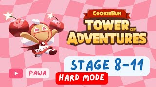 COOKIERUN  TOWER OF ADVENTURES HARD Stage 811 Treasure amp Jelly Bear Locations  PAWA [upl. by Glantz]