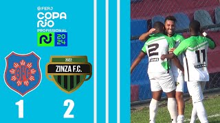 BONSUCESSO 1X2 ZINZANE  COPA RIO PROFISSIONAL 2024  3ª FASE  JOGO DE VOLTA [upl. by Las]