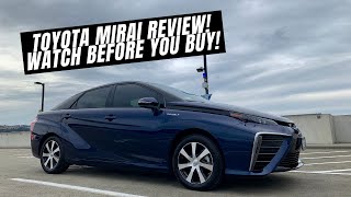 2017 Toyota Mirai Hydrogen Fuel Cell Review Owner Review Watch Before Buying [upl. by Heger]