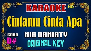 KARAOKE  Cintamu Cinta Apa  Nia Daniaty  Original Key [upl. by Aivart]