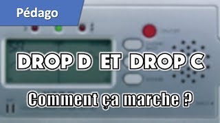 Tuto express guitare  comprendre laccordage drop d et drop c [upl. by Derrej]