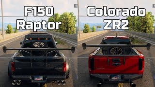 NFS Unbound Ford F150 Raptor vs Chevrolet Colorado ZR2  WHICH IS FASTEST Drag Race [upl. by Eelta896]