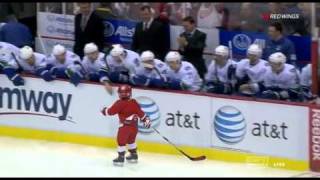 Little Red Wings fan takes victory lap [upl. by Calandria]