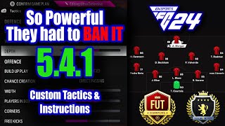 Impenetrable 541 Tactic Thats TOO META EAFC 24 Custom Tactics amp Instructions wGameplay eafc24 [upl. by Ahsemak]