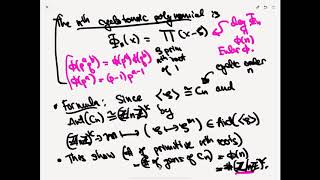 Field Theory  Cyclotomic Fields in CC  Lecture 12 [upl. by Ayoral197]