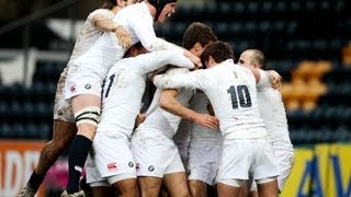 Luke CowanDickie tappass for England Under 20 against France [upl. by Iahc]