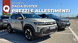 I PREZZI della DUSTER da 19700€ e TUTTI gli allestimenti a confronto  Listino Dacia Duster 2024 [upl. by Nigen]