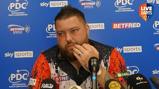 Michael Smith reveals FRUSTRATION after beating Chris Dobey quotI let the emotions take over mequot [upl. by Budde753]