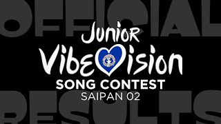 LIVE RESULTS Junior VibeVision Song Contest 02 Live from Saipan Northern Mariana Islands [upl. by Valsimot]