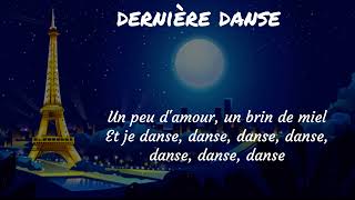 Indila 🗼Dernière danse⚡ Sped Up ⚡Lyrics Video with cute 🌕Paris Illustation [upl. by Gnuhc]