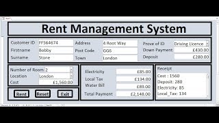 How to Create Rent Management System in Microsoft Access  Full Tutorial [upl. by Skinner]