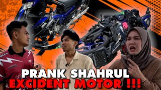 PRANK EXCIDENT MOTOR ALIF ALIF MARAH MOTO HANCUR [upl. by Yaya]