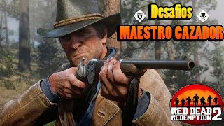 Guia desafios MAESTRO CAZADOR  RED DEAD REDEMPTION 2 [upl. by Malinin641]