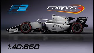 F2 Campos Racing  Bahrain  Assetto Corsa hotlap [upl. by Eidac71]