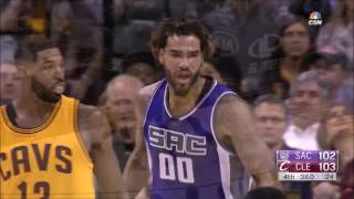 Willie Cauley Stein Dunk on Korver  Kings vs Cavs  January 25 2017 NBA Regular Season [upl. by Dorella989]