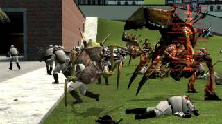 REMATCH Antlions vs Combine Elite Soldiers  GMod Battle [upl. by Rbma]