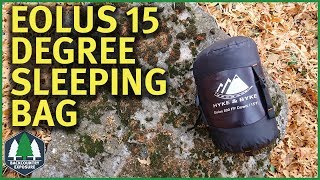 Hyke amp Byke Eolus 15 Degree Sleeping Bag  A Good Cold Weather Bag [upl. by Ahsircal]