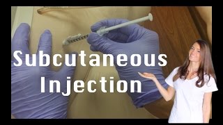 How to Give a Sub Q Injection  Scrub Giveaway [upl. by Ten]