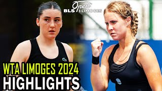 Elsa Jacquemot vs Anastasia Zakharova Round 2 Highlights  WTA Limoges 2024 [upl. by Daisey]