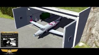 TAKE OFF Carenado PC12 from Freeware Locher Airfield Italy [upl. by Adnimra974]