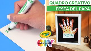 COME FARE QUADRO CREATIVO  Lavoretti per bambini Crayola CIY [upl. by Lemmor]