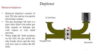 Lecture series on introduction to radar systems duplexer and diplexer [upl. by Harp]