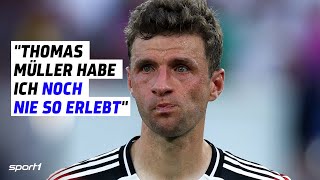 Tränen und jetzt Rücktritt Die DFBZukunft von Thomas Müller sorgt für Gesprächsstoff [upl. by Petulah]