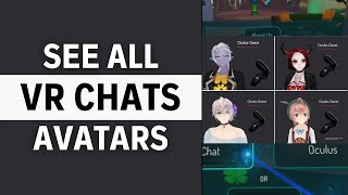 How To See All Avatars in VR chat Oculus Quest 2024 [upl. by Glorianna267]