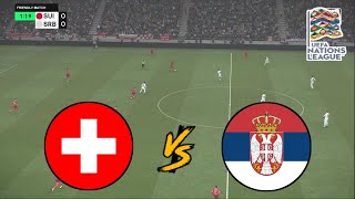 SWITZERLAND vs SERBIA  UEFA NATIONS LEAGUE 20242025  FOOTBALL LIFE 2025 [upl. by Wehtta]