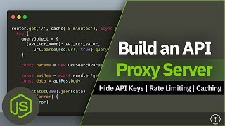 Build an API Proxy Server  Hide Your API Keys Rate Limiting amp Caching [upl. by Idnar]