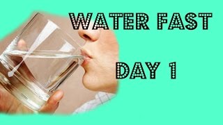 Water fast DAY 1 Weight loss 21 day water fast [upl. by Cyprio]