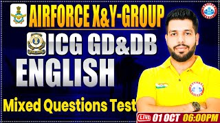 Airforce X amp Y Group Classes 2024  ICG GD DB English Practice Set  English By Anuj Sir [upl. by Gambell579]