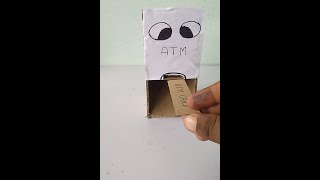 how to make cardboard atm machineshorts [upl. by Tichon]