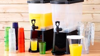 Genware Product Video Drinks Dispenser Tumblers and Pitcher [upl. by Merralee]