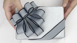 Gift Wrapping Ideas  禮物包裝創意緞帶蝴蝶結設計（Step By Step） [upl. by Zoeller]