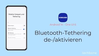 BluetoothTethering aktivieren oder deaktivieren  Samsung Android 14  One UI 6 [upl. by Bloomer]