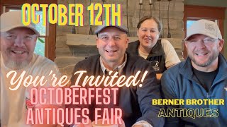 OCTOBERFEST Antiques Fair YOUquotRE INVITED [upl. by Otrebilif565]