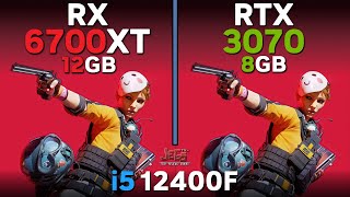 RX 6700 XT vs RTX 3070  i5 12400F  Tested in 17 games [upl. by Acina]